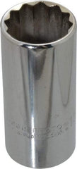 Proto - 15/16", 3/8" Drive, Deep Hand Socket - 12 Points, 2-3/4" OAL, Chrome Finish - A1 Tooling