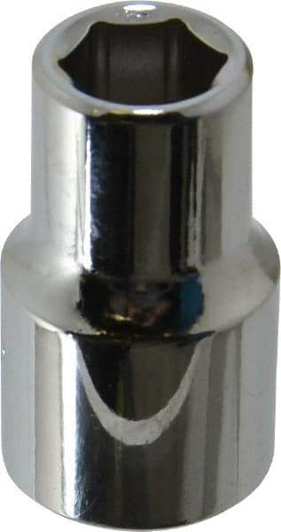 Proto - 7/16", 1/2" Drive, Standard Hand Socket - 6 Points, 1-31/64" OAL, Chrome Finish - A1 Tooling