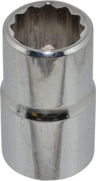 Proto - 9/16", 1/2" Drive, Standard Hand Socket - 12 Points, 1-1/2" OAL, Chrome Finish - A1 Tooling