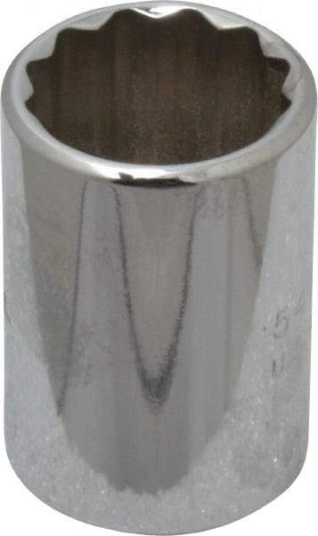 Proto - 3/4", 1/2" Drive, Standard Hand Socket - 12 Points, 1-1/2" OAL, Chrome Finish - A1 Tooling