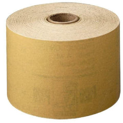 3M - 6" Diam, 400 Grit Aluminum Oxide Adhesive PSA Disc - Extra Fine Grade, Gold, A Weighted Backing, Flexible, Use with Random Orbital Sanders - A1 Tooling