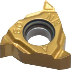 Seco - 11NR Internal Right Hand 48-16 Partial Profile 60° Laydown Threading Insert - Grade CP500, TiAlN/TiN Coated Carbide - A1 Tooling