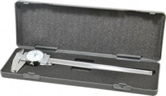 Fowler - 0" to 8" Range, 0.001" Graduation, 0.1" per Revolution, Dial Caliper - White Face, 1.96" Jaw Length - A1 Tooling