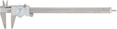 Fowler - 0" to 12" Range, 0.001" Graduation, 0.1" per Revolution, Dial Caliper - White Face, 2.35" Jaw Length - A1 Tooling