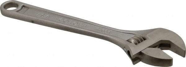 Proto - 1-1/8" Jaw Capacity, 8" Standard Adjustable Wrench - Steel, Chrome Finish - A1 Tooling