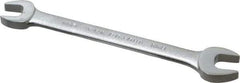 Proto - 12mm x 13mm Standard Open End Wrench - 6-3/8" OAL, Double End, Satin Finish, 15° Head Angle - A1 Tooling