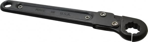 Proto - 5/8", Black Finish, Ratcheting Flare Nut Wrench - 12 Points, 7-1/4" OAL, Steel, Single End Head - A1 Tooling