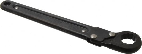 Proto - 13/16", Black Finish, Ratcheting Flare Nut Wrench - 12 Points, 9-3/8" OAL, Steel, Single End Head - A1 Tooling