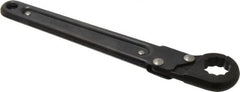 Proto - 13/16", Black Finish, Ratcheting Flare Nut Wrench - 12 Points, 9-3/8" OAL, Steel, Single End Head - A1 Tooling