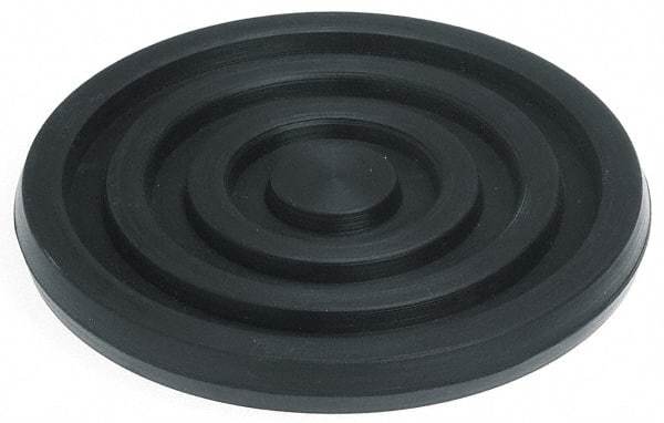 Mason Ind. - 3/8" Thick, 6" Diam, Nitrile, Machinery Leveling Pad & Mat - 1,000 Lb Max Load, Black - A1 Tooling