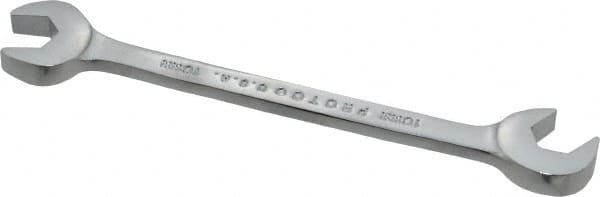 Proto - 10mm Standard Open End Wrench - 4-7/8" OAL, Double End, Chrome Finish, 15° & 60° Head Angle - A1 Tooling