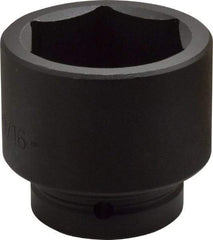 Proto - 1" Drive 2-9/16" Standard Impact Socket - 6 Points, 3-1/2" OAL - A1 Tooling