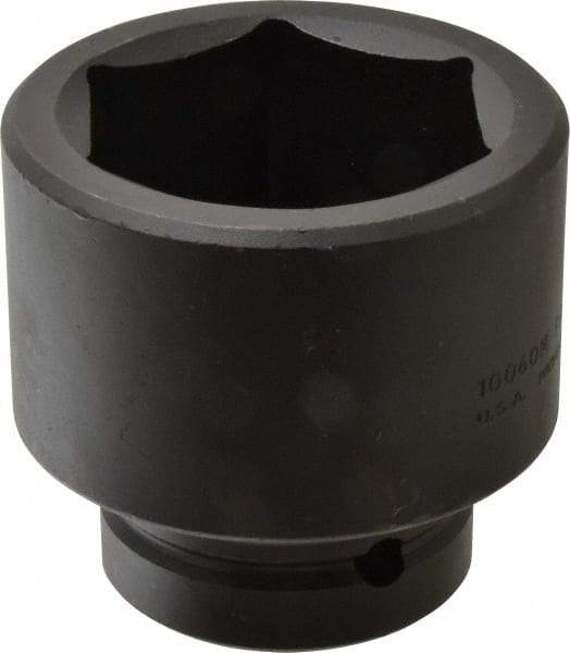 Proto - 1" Drive 60mm Standard Impact Socket - 6 Points, 3-3/8" OAL - A1 Tooling