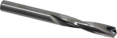 Atrax - 15/64" 135° Spiral Flute Solid Carbide Screw Machine Drill Bit - Bright Finish, Right Hand Cut, 1-5/16" Flute Length, 2-7/16" OAL, Split Point, Straight Shank - A1 Tooling