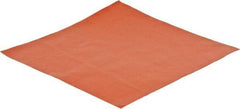 Made in USA - 12" Long, 12" Wide, 0.031" Thick, Silicone Rubber Foam Sheet - 45 to 55 Durometer, Orange-Red, -60 to 600°F, 650 psi Tensile Strength, Adhesive Backing, Stock Length - A1 Tooling