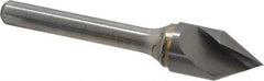 Atrax - 1/2" Head Diam, 1/4" Shank Diam, 1 Flute 60° Solid Carbide Countersink - A1 Tooling