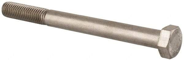 Value Collection - M12x1.75mm Metric Coarse, 130mm Length Under Head Hex Head Cap Screw - Partially Threaded, Grade 18-8 Stainless Steel, Uncoated, 19mm Hex - A1 Tooling