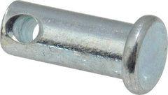 Made in USA - 5/16" Pin Diam, 3/4" OAL, Standard Clevis Pin - 9/64" Hole, 39/64" Usable Length, Zinc-Plated Steel - A1 Tooling