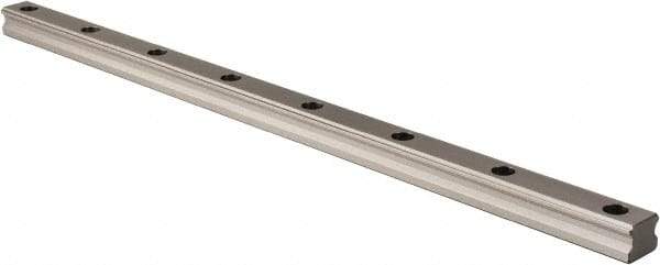 THK - 600mm OAL x 28mm Overall Width x 23mm Overall Height 4 Way SHS Rail - 80mm Between Holes, 9 x 14 x 12mm Hole Size - A1 Tooling