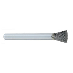 ‎SN-1 -1/4 × 5/16 LOC × 1/4 Shank × 2 OAL Inverted Taper Carbide Medium Tough Cut Burr - A1 Tooling