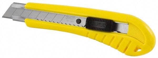 Stanley - Snap Utility Knife - 4.33" Blade, Yellow Handle, 1 Blade Included - A1 Tooling