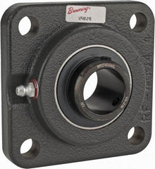 Browning - 1" ID, 3-3/4" OAL x 3-3/4" OAH 4-Bolt Flange - 1,651 Lb Static Cap, 2,801 Lb Dyn Cap, 2-3/4" Btw Mnt Hole Ctrs, Cast Iron - A1 Tooling