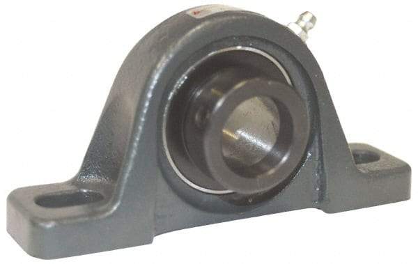 Browning - 1/2" ID, 4-7/8" OAL x 2-3/32" OAH Pillow Block - 1,444 Lb Static Cap, 2,611 Lb Dyn Cap, 3-5/8" Btw Mnt Hole Ctrs, 1-1/16" Base-to-Ctr Ht, Cast Iron - A1 Tooling