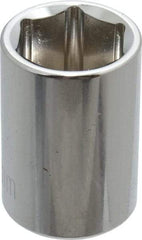 Paramount - 3/8" Drive, Standard Hand Socket - 6 Points, 1-3/16" OAL, Steel, Chrome Finish - A1 Tooling