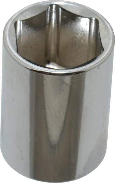 Paramount - 5/8", 3/8" Drive, Standard Hand Socket - 6 Points, 1-3/16" OAL, Steel, Chrome Finish - A1 Tooling