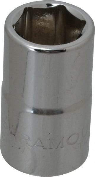 Paramount - 1/2" Drive, Standard Hand Socket - 6 Points, 1-1/2" OAL, Steel, Chrome Finish - A1 Tooling