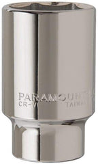 Paramount - 1-5/8", 3/4" Drive, Deep Hand Socket - 6 Points, 3-1/2" OAL, Steel, Chrome Finish - A1 Tooling