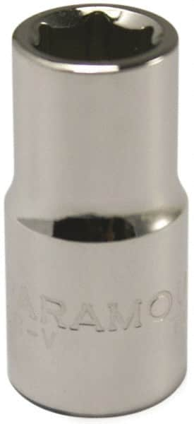 Paramount - 3/8" Drive, Deep Hand Socket - 12 Points, 2-1/2" OAL, Steel, Chrome Finish - A1 Tooling