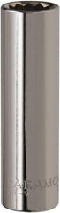 Paramount - 1/2" Drive, Deep Hand Socket - 12 Points, 3-9/32" OAL, Steel, Chrome Finish - A1 Tooling