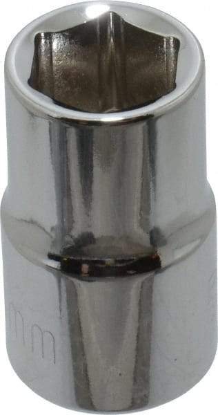 Paramount - 1/2" Drive, Standard Hand Socket - 6 Points, 1-1/2" OAL, Steel, Chrome Finish - A1 Tooling