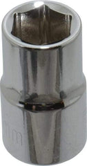 Paramount - 1/2" Drive, Standard Hand Socket - 6 Points, 1-1/2" OAL, Steel, Chrome Finish - A1 Tooling