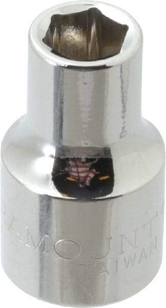 Paramount - 1/2" Drive, Standard Hand Socket - 6 Points, 1-1/2" OAL, Steel, Chrome Finish - A1 Tooling