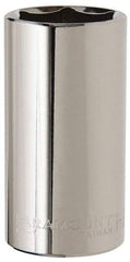 Paramount - 1-3/16", 1/2" Drive, Deep Hand Socket - 6 Points, 3-1/4" OAL, Steel, Chrome Finish - A1 Tooling