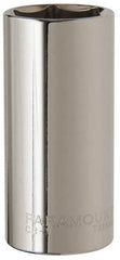 Paramount - 1-1/16", 1/2" Drive, Deep Hand Socket - 6 Points, 3-3/32" OAL, Steel, Chrome Finish - A1 Tooling