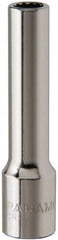 Paramount - 7/32", 1/4" Drive, Deep Hand Socket - 12 Points, 1-15/16" OAL, Steel, Chrome Finish - A1 Tooling