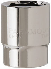 Paramount - 15/16", 1/2" Drive, Standard Hand Socket - 6 Points, 1-1/2" OAL, Steel, Chrome Finish - A1 Tooling