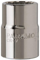 Paramount - 15/16", 3/4" Drive, Standard Hand Socket - 12 Points, 2" OAL, Chrome Finish - A1 Tooling