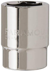 Paramount - 13/16", 1/2" Drive, Standard Hand Socket - 6 Points, 1-1/2" OAL, Steel, Chrome Finish - A1 Tooling