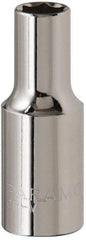 Paramount - 3/8" Drive, Deep Hand Socket - 6 Points, 1-15/16" OAL, Steel, Chrome Finish - A1 Tooling