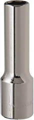 Paramount - 1/2" Drive, Deep Hand Socket - 6 Points, 3-3/32" OAL, Steel, Chrome Finish - A1 Tooling