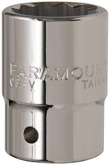 Paramount - 1-1/16", 3/4" Drive, Standard Hand Socket - 12 Points, 2" OAL - A1 Tooling