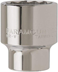 Paramount - 3/4" Drive, Standard Hand Socket - 12 Points, 2-45/64" OAL, Steel, Chrome Finish - A1 Tooling