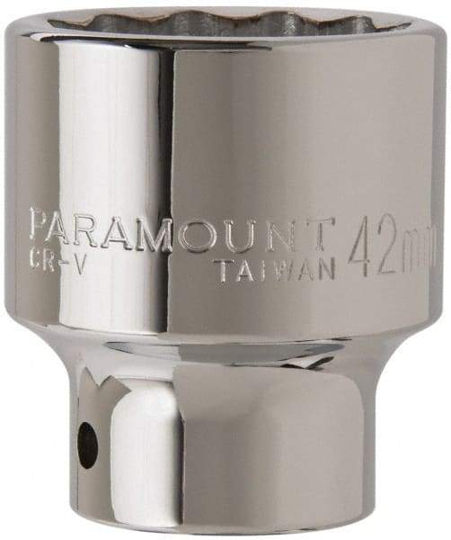 Paramount - 3/4" Drive, Standard Hand Socket - 12 Points, 2-29/32" OAL, Steel, Chrome Finish - A1 Tooling