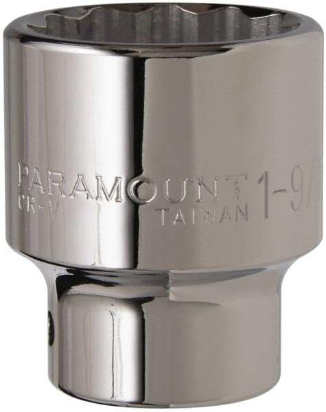 Paramount - 1-9/16", 3/4" Drive, Standard Hand Socket - 12 Points, 2-5/8" OAL - A1 Tooling