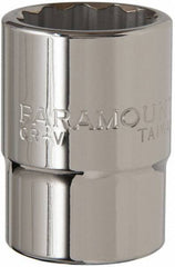 Paramount - 3/4" Drive, Standard Hand Socket - 12 Points, 2-5/16" OAL, Steel, Chrome Finish - A1 Tooling