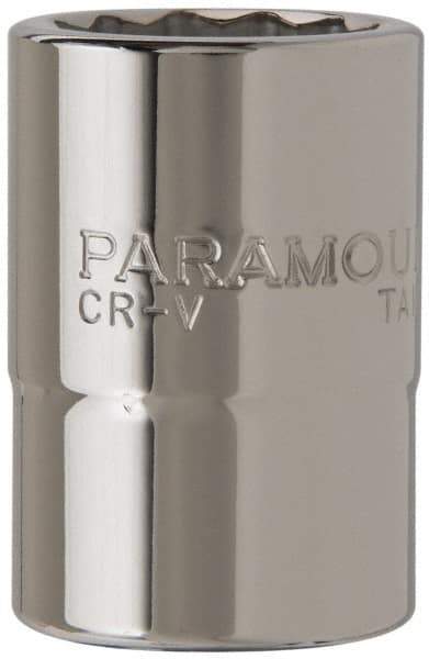 Paramount - 3/4" Drive, Standard Hand Socket - 12 Points, 2-13/64" OAL, Steel, Chrome Finish - A1 Tooling